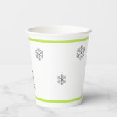 Moderne kerstboom papieren bekers (Achterkant)