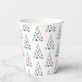 Moderne kerstboom papieren bekers (Achterkant)