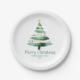 MODERNE KERSTBOOM PAPIEREN BORDJE
