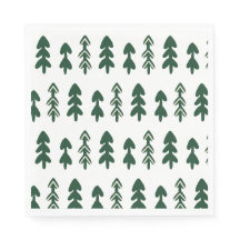 Moderne Kerstboom Papieren Servet