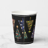 Moderne Kerstboom Party Cups - set 1 Papieren Bekers (Rechts)