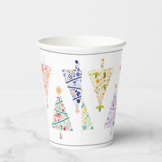 Moderne Kerstboom Party Cups - set 2 Papieren Bekers (Rechts)