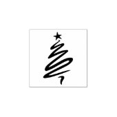 Moderne kerstboom patroon kunststempel rubberstempel (Afrduk)