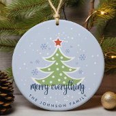 Moderne Kerstboom Prettig Alles Keramisch Ornament
