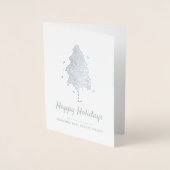 Moderne kerstboom | PRETTIGE FEESTDAGEN GROETJES Folie Kaarten (Voorkant)