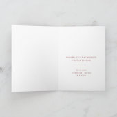 Moderne Kerstboom Rode Ster Eenvoudig Feestdagen Kaart (Binnen)