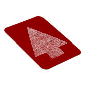 Moderne kerstboom - rood magneet (Rechterzijde)