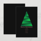 Moderne kerstboom RSVP kaartje (Voorkant / Achterkant)