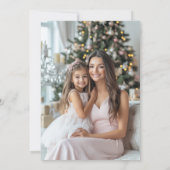 Moderne Kerstboom Schilderen Custom Photo Feestdagenkaart (Achterkant)