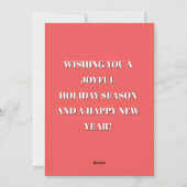 Moderne kerstboom schilderen kleurrijk feestdagenkaart (Achterkant)