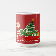 Moderne kerstboom schilderen kleurrijk