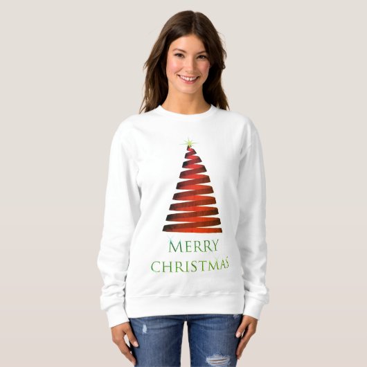 Moderne kerstboom T-shirt (Voorkant volledig)