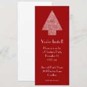 Moderne Kerstboom Uitnodiging (Voorkant / Achterkant)