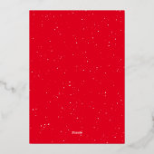 Moderne kerstboom, unieke foto folie feestdagenkaart (Achterkant)