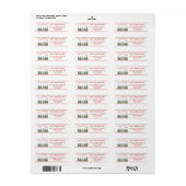 Moderne Kerstboom Vakantie Retouradres Etiket (Full Sheet)