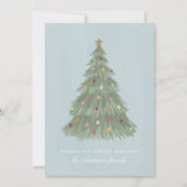 Moderne Kerstboom Vakantiekaart Feestdagenkaart (Voorkant)