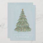 Moderne Kerstboom Vakantiekaart Feestdagenkaart (Voorkant / Achterkant)