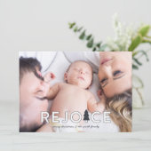 Moderne kerstboom Verheug Vakantie Kaart (Staand voorkant)