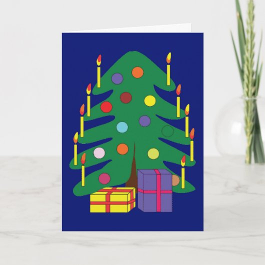 Moderne kerstboom voor kunst - een kaart (Voorkant)