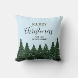 Moderne kerstboom | Vrolijk kerstfeest Kussen