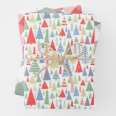 Moderne kerstboomBoerderij Inpakpapier Vel (In situ)