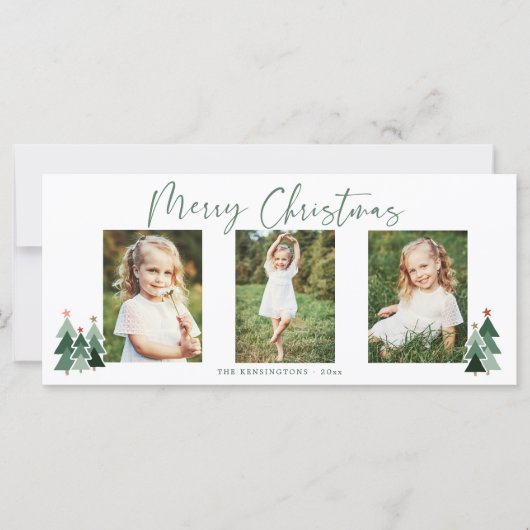 Moderne kerstboomfeestdag 3 Foto (Voorkant)