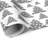 Moderne kerstboomfeestdag cadeaupapier (Rol Hoek)