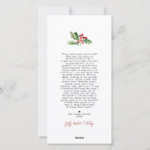 Moderne kerstboomfotocollage-feestdag feestdagenkaart (Achterkant)