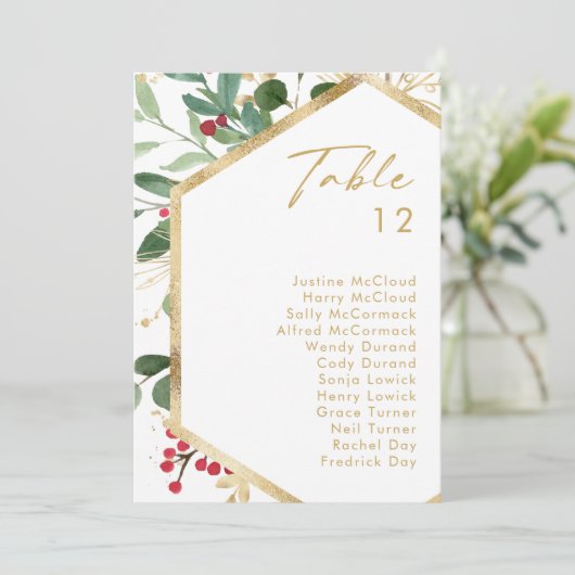 Moderne kerstboomgaard - witte tabel (Staand voorkant)