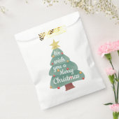 Moderne kerstboomkerst bedankzakje (Gezegeld)