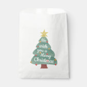 Moderne kerstboomkerst bedankzakje (Voorkant)