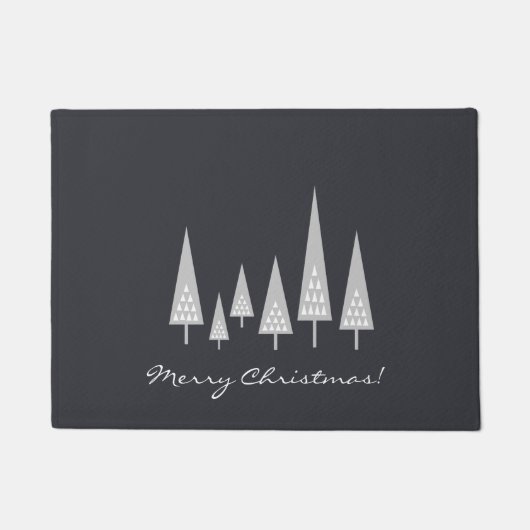 Moderne kerstboomkerst deurmat (Voorkant)