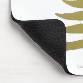 Moderne kerstboomklep - Gold afdrukken Muismat (Hoek)