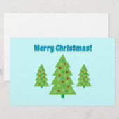 Moderne kerstboomkunst briefpapier (Voorkant / Achterkant)