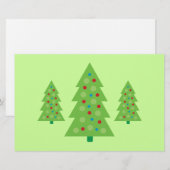 Moderne kerstboomkunst briefpapier (Voorkant / Achterkant)