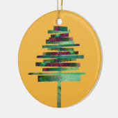 Moderne kerstboomkunst keramisch ornament (Links)