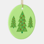 Moderne kerstboomkunst keramisch ornament (Rechts)