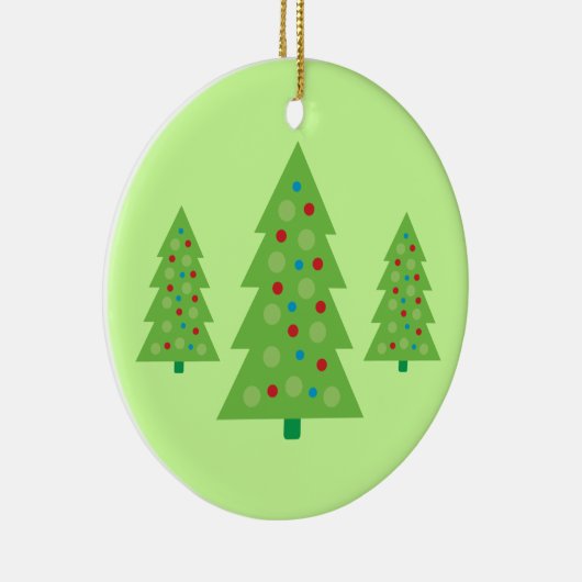 Moderne kerstboomkunst keramisch ornament (Rechts)