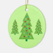 Moderne kerstboomkunst keramisch ornament (Links)