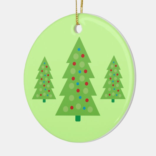 Moderne kerstboomkunst keramisch ornament (Links)