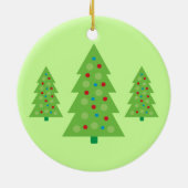 Moderne kerstboomkunst keramisch ornament (Achterkant)