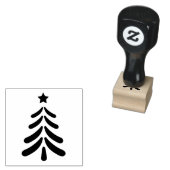 Moderne kerstboomkunst rubberstempel (Gestempeld)