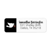 Moderne kerstboomlabel etiket (Voorkant)