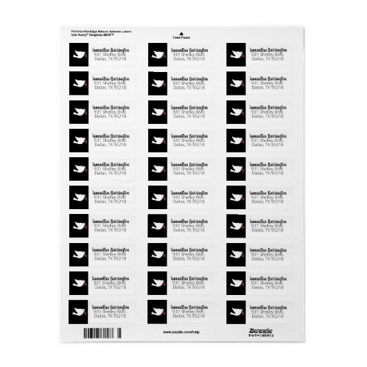 Moderne kerstboomlabel etiket (Full Sheet)