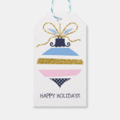 Moderne kerstboomOrnament Cadeaulabel (Voorkant)