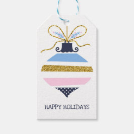 Moderne kerstboomOrnament Cadeaulabel