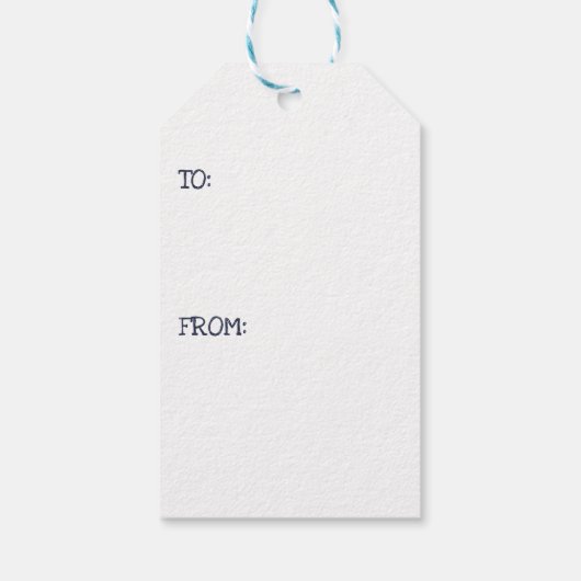 Moderne kerstboomOrnament Cadeaulabel (Achterkant)