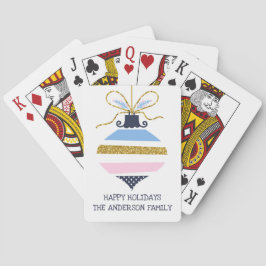 Moderne kerstboomOrnament Pokerkaarten
