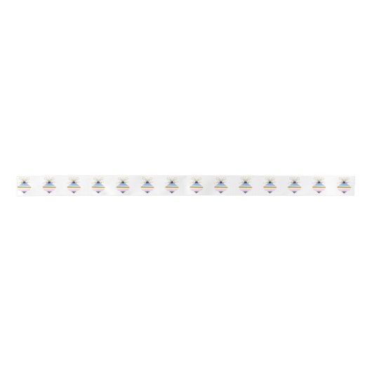 Moderne kerstboomOrnament Satijnen Lint (Voorkant)