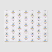 Moderne kerstboomOrnament Tissuepapier (Voorkant)